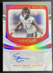 Ahmad 'Sauce' Gardner [Gold] Football Cards 2022 Panini Immaculate Collegiate Signature Moves Prices
