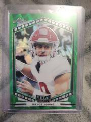Bryce Young [Green Crystal] #P-BY1 Football Cards 2022 Leaf Portrait Metal Draft Prices