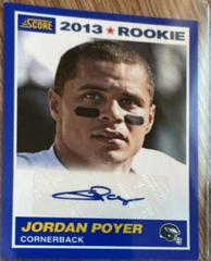 Jordan Poyer [Autograph Blue] #378 Football Cards 2013 Panini Score Prices