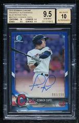 Conner Capel [Blue Refractor] #BCPA-CC Baseball Cards 2018 Bowman Chrome Prospects Autographs Prices