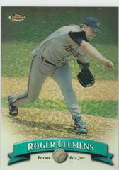 Roger Clemens [Refractor] Baseball Cards 1998 Finest Prices