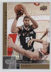 Tim Duncan Gold Basketball Cards 2009 Upper Deck First Edition Prices
