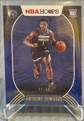 Anthony Edwards [Blue Explosion] Basketball Cards 2020 Panini Hoops Prices