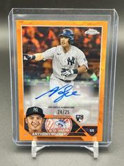 Anthony Volpe [Orange] Baseball Cards 2023 Topps Chrome Update Sapphire Autographs Prices