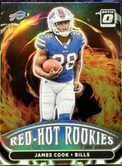 James Cook #RHR-6 Football Cards 2022 Panini Donruss Optic Red Hot Rookies Prices