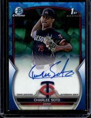 Charlee Soto #CDA-CS Baseball Cards 2023 Bowman Draft Chrome Sapphire Prospect Autograph Prices