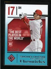 Shohei Ohtani [Teal] #30 Baseball Cards 2018 Panini Chronicles Prices