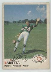 Gino Baretta #104 Football Cards 1970 O Pee Chee CFL Prices