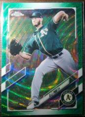 A. J. Puk [Green Wave Refractor] #90 Baseball Cards 2021 Topps Chrome Prices