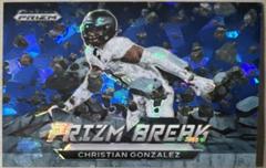 Christian Gonzalez [Blue Ice] #PB-24 Football Cards 2023 Panini Prizm Draft Picks Break Prices
