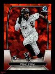 Oscar Colas [Orange] #20 Baseball Cards 2023 Bowman Chrome Sapphire Prices