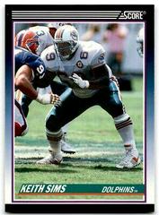 Keith Sims #109T Football Cards 1990 Panini Score Supplemental Prices