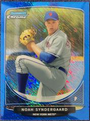 Noah Syndergaard [Blue Wave] #NYM3 Baseball Cards 2013 Bowman Chrome Cream of the Crop Mini Refractor Prices