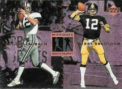 Roger Staubach, Terry Bradshaw Football Cards 1997 Upper Deck Legends Marquee Matchups Prices