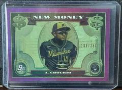 Jackson Chourio [Purple] #NM-11 Baseball Cards 2023 Bowman Platinum New Money Prices