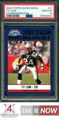 Ty Law #41 Football Cards 2004 Topps Super Bowl Commemorative Prices