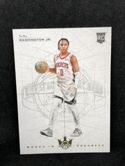 TyTy Washington Jr. #21 Basketball Cards 2022 Panini Court Kings Works in Progress Prices