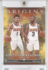 Chris Paul, Devin Booker [Gold] #17 Basketball Cards 2022 Panini Origins Roots Of Greatness Prices