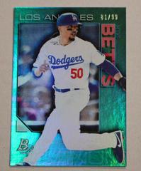 Mookie Betts [Green] #1 Baseball Cards 2020 Bowman Platinum Prices