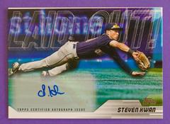 Steven Kwan [Autograph] #LO-5 Baseball Cards 2023 Topps Update Laid Out Prices