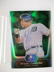 Miguel Cabrera [Emerald] #6 Baseball Cards 2012 Bowman Platinum Prices
