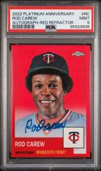 Rod Carew [Red] #CPA-RC Baseball Cards 2022 Topps Chrome Platinum Anniversary Autographs Prices