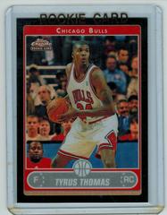 Tyrus Thomas #189 Basketball Cards 2006 Topps Chrome Prices