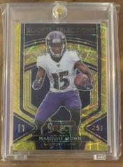 Marquise Brown [Gold Prizm] #6 Football Cards 2019 Panini Select Rookie Selections Prices