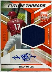 Hao Yu Lee [Orange] #FTS-HL Baseball Cards 2022 Panini Elite Extra Edition Future Threads Signatures Prices