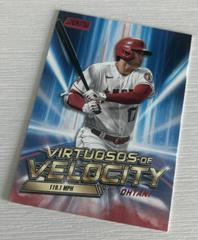 Shohei Ohtani [Red] #VV-2 Baseball Cards 2023 Stadium Club Virtuosos of Velocity Prices