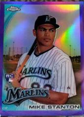 Mike Stanton [Purple Refractor] #190 Baseball Cards 2010 Topps Chrome Prices