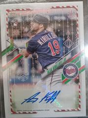 Alex Kirilloff [Red Metallic] #WHA-AK Baseball Cards 2021 Topps Holiday Mega Box Autographs Prices