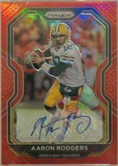 Aaron Rodgers [Autograph Red Prizm] #206 Football Cards 2020 Panini Prizm Prices