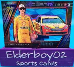 Joey Logano [Blue] #8 Racing Cards 2016 Panini Torque Nascar Clear Vision Prices