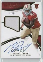 Mike Davis [Autograph Patch] #131 Football Cards 2015 Panini Immaculate Prices