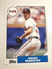 Greg Maddux [5x7] #T87-20 Baseball Cards 2022 Topps 1987 Prices