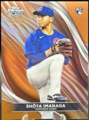 Shōta Imanaga [Orange Refractor] #43 Baseball Cards 2024 Topps Chrome Black Prices