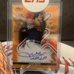 Juan Soto [Orange Wave] #FA-JS Baseball Cards 2022 Topps Finest Autographs Prices
