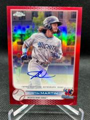 Austin Martin [Autograph Red Refractor] #PDC-93 Baseball Cards 2022 Topps Pro Debut Chrome Prices