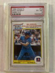 Dale Murphy [Hand Cut] #12 Baseball Cards 1986 Drake's Prices
