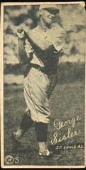 George Sisler [Hand Cut] Baseball Cards 1923 W572 Prices