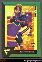 Justin Fields [Green] Football Cards 2021 Panini Chronicles Flux Rookies Prices