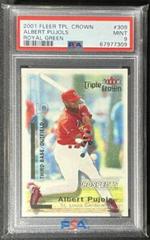 Albert Pujols [Royal Green] #309 Baseball Cards 2001 Fleer Triple Crown Prices