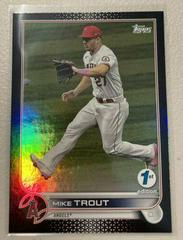 Mike Trout [Black] Baseball Cards 2022 Topps 1st Edition Prices