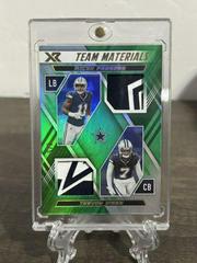 Micah Parsons, Trevon Diggs [Green] #TM-33 Football Cards 2022 Panini XR Team Materials Prices