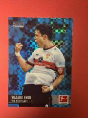 Wataru Endo [Blue Xfractor] Soccer Cards 2021 Stadium Club Chrome Bundesliga Prices