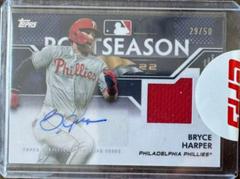 Bryce Harper #PPAR-BH Baseball Cards 2023 Topps Postseason Performance Autograph Relics Prices