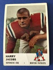 Harry Jacobs #186 Football Cards 1961 Fleer Prices