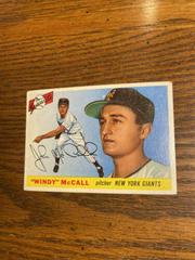 Windy McCall #42 Baseball Cards 1955 Topps Prices