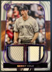Gerrit Cole [Purple] Baseball Cards 2022 Topps Tribute Dual Relics Prices